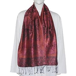 Men Scarf Silk Anniversary Gift For Man 12 x 60 inches (ssmf034)