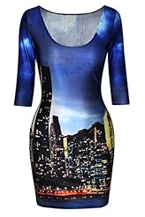 Polyester/Spandex Stretchy Animal Print Elbow Length Sleeves Club Dress/Party Dress 