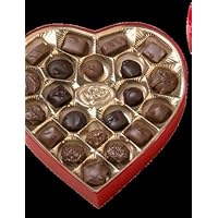 Milk and Dark Chocolate Heart 10 OZ