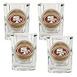 San Francisco 49ers 4pc 2oz Square Shot Glass Set NFL Football