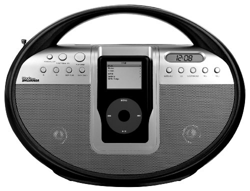 iMode Digital AM/FM Stereo Radio with Docking Station for iPod (Black)