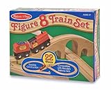 Melissa & Doug Classic Wooden Figure Eight Train Set
