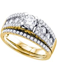 1.27CT DIAMOND 0.40CT CENTER ROUND BRIDAL SET