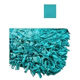 Premium Jersey T-Shirt Cotton Shag Rug 30" X 50" (AQUA)