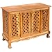 Handmade Asian Furniture - 39" Lattice Panels Storage Cabinet / Sideboard Buffet - Natural Finish