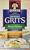 Quaker Instant Grits Flavor Variety, 12-Count, Single Pack