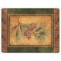 Rustic Pinecone Lodge Glass Cutting Board Kitchen