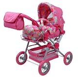 Knorrtoys.com 10845, Doll's Combi Pram Twingo S, Candy Pink