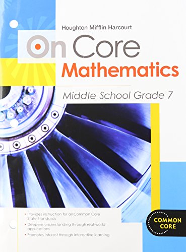houghton mifflin harcourt on core mathematics student worktext grade 7 2012