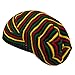Rasta Striped Multi Deep Beanie - Rasta