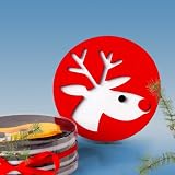 Reindeer Holiday/ Christmas Felt Coaster Set, Set of 4, Gift Packed, Machine Washable, See All 3 Designs That We Offer