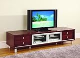 Global Furniture USA 84 Inch TV Cabinet in Mahogany