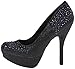 Qupid Women's Onyx-177 Platform Pump