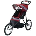 Run Around Fixed Wheel Single Jogging Stroller - Red/ Gray