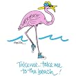 Take Me To The Beach - White Nightshirt in a Bag
