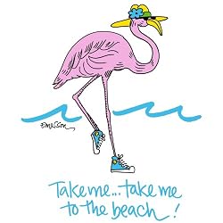 Take Me To The Beach - White Nightshirt in a Bag