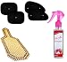 Auto Pearl - Combo Of - Car Full Wooden Bead Seat , Chipkoo Sun Shade Curtain Black Set of 4 And Go Air Freshner 200ml Car/Home/Office Perfume RS.1198.00