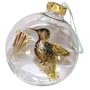 ArtisanStreet's Hummingbird Ornament. Hand Painted Glass Ball Ornament. One of a Kind, Signed.