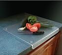 Acrylic Cutting Board with Lip - Non Slip (Frosted Acrylic) (1"H x 15"W x 20"D)