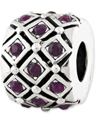 Sterling Silver Reflections February Swarovski Elements Bead