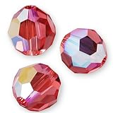 10 Round 6mm (5000) Swarovski Crystal Beads PADPARADSCHA AB.