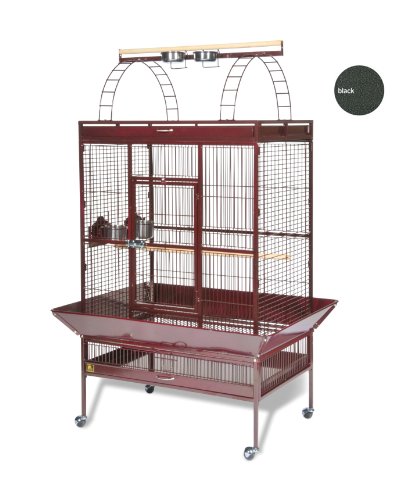 Prevue Hendryx Signature Select Series Wrought Iron Bird Cage in Black