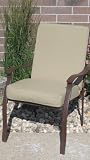 Premium Replacement High Back Patio Dining Chair - Tan