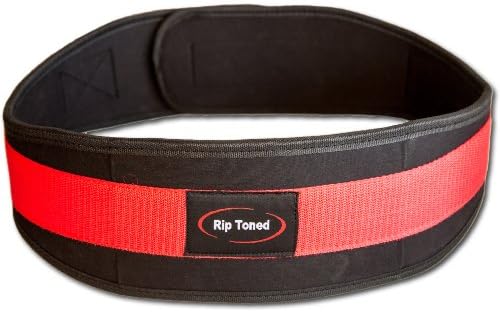 Lifting Belt By Rip Toned - Weightlifting Back Support - *On Sale* - Bonus Ebook - Lifetime Warranty - 4.5 Inch Weight Belts - Men & Women