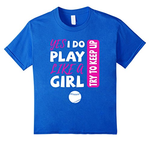 Yes I Do Play Like A Girl Softball Tshirt
