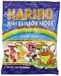 Haribo Gummi Candy, Mini Rainbow Frogs, 5 -Ounce Bags (Pack of 12)
