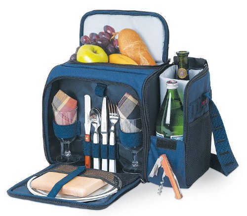 Picnic Time Malibu - Burgundy/Burg Grape - Deluxe Tote