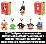 Paul Frank ~1" Mini-Figure Zipper Pull Double Pack (2 Randomly Picked Blind Box Figures)IMAGE