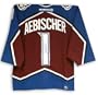 David Aebischer Autographed Jersey | Details: Colorado Avalanche, Burgundy