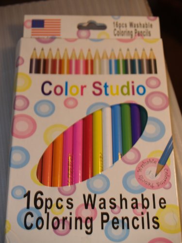 Washable Coloring Pencils 16pc