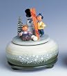 Small Music Box - Winter Ski (5.5 inches)