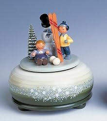 Small Music Box - Winter Ski (5.5 inches)