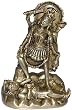 Hindu Goddess Kali Brass Sculpture 5 x 2.75 x 7.5 inches
