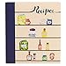 COFICE Recipe Book Binder â€“ 3 Ring, Large Protector, 4x6 Cards and Tabbed Dividers, Seasoning Design