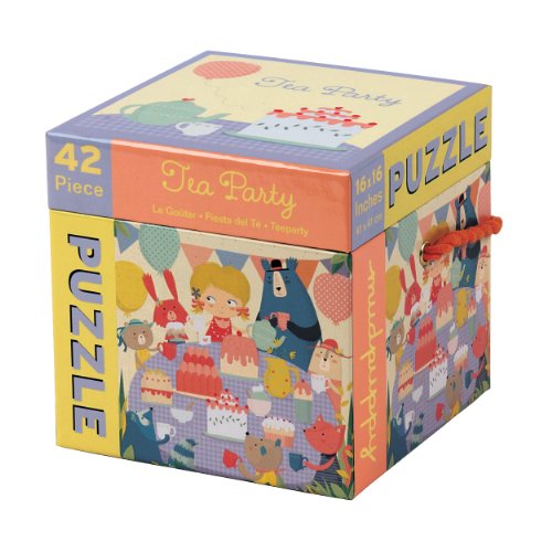 Mudpuppy Tea Party Cube Puzzle