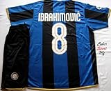 INTER Milan Italy Soccer Jersey IBRAHIMOVIC FREE Shorts Adult Medium
