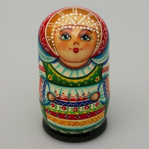 Matryoshka 3pcs Russian Costume New Beautiful Wooden Russian Nesting Dolls Gift Matreshka Handmade Hand-painted Babushka Doll