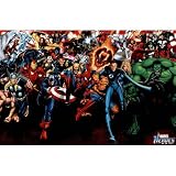 (24x36) Marvel Heroes (Attack) Art Poster Print