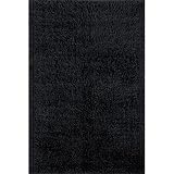 Hellenic Rug Imports, Inc. 3A Flokati 5 x 7 Black Area Rug
