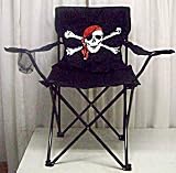 Jolly Roger Skull Folding Camping Chair Pirate - B001EPJFLA