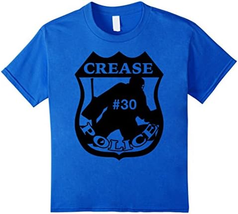 Kids Crease Police Bish Goaltender Tee TBL 12 Royal Blue