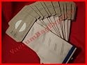 24 GENUINE ELECTROLUX "U" UPRIGHT ANTI-MICROBIAL FILTER BAGS.