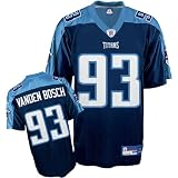 Kyle Vanden Bosch Jersey: Reebok Navy Replica #93 Tennessee Titans Jersey - XX-Large