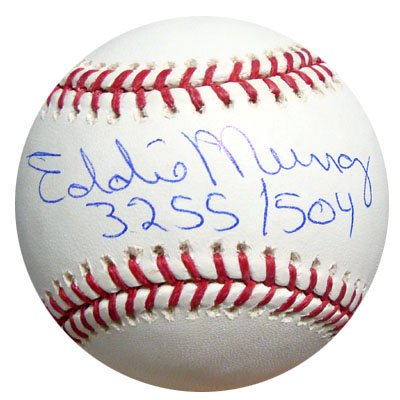 All About Autographs Inc. AAA-76365 Eddie Murray Baltimore Orioles MLB Hand Signed Official MLB Baseball with 3255/504 Inscription