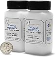 Sodium Hydroxide - Lye -Caustic Soda NaOH 99.9% Pure Food Grade 8 Ounces 1/2 Pound in plastic bottle