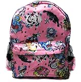 Pink Skull Tattoo School backpack
